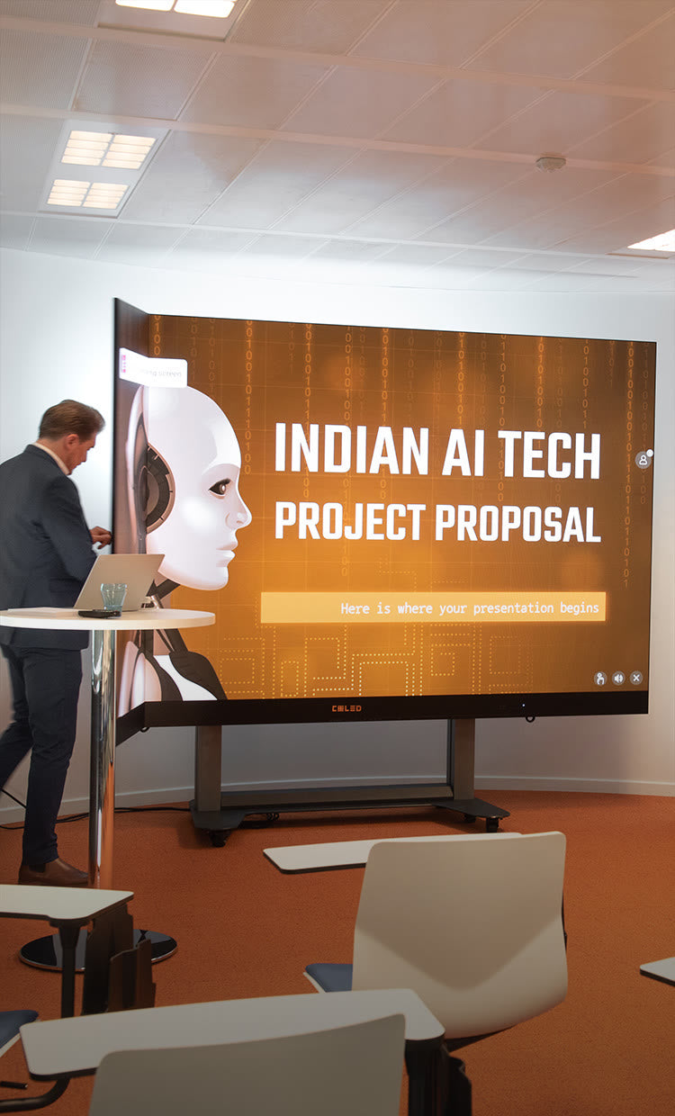 COLED F-Board Foldable Liftable 4K HDR All-in-one Smart LED Display