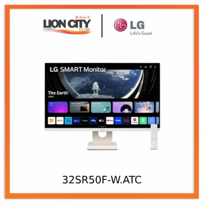 LG 32SR50F-W 31,5'' Full HD IPS Smart-monitor met webOS