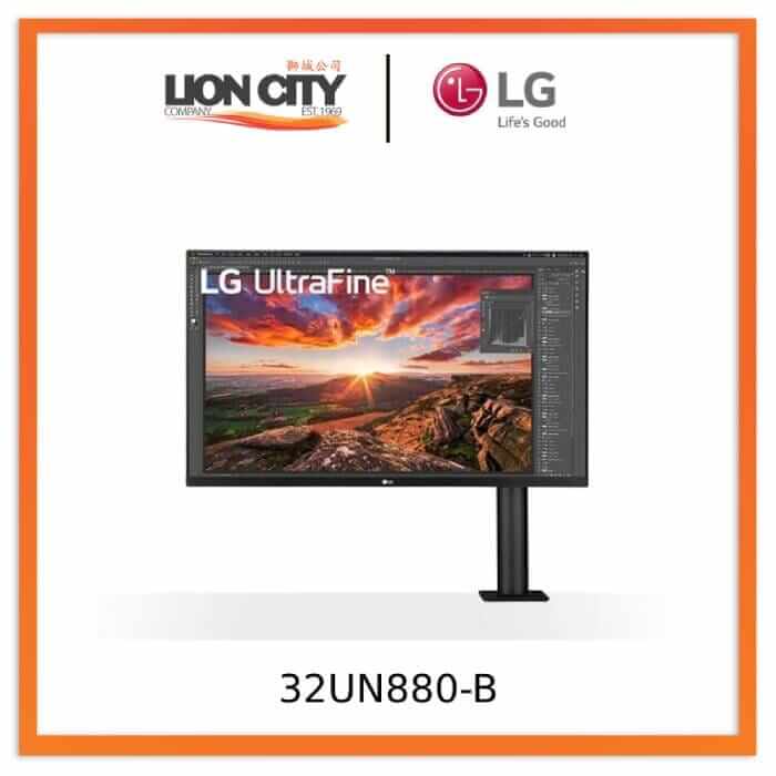 LG 32UN880-B 32 (81.28cm) UltraFine™ Display Ergo 4K HDR10 Monitor