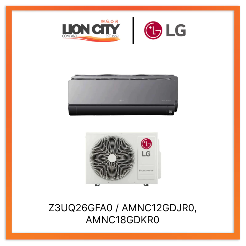 LG Artcool+ System 2 Wifi Aircon (12K + 18K) & Free Installation