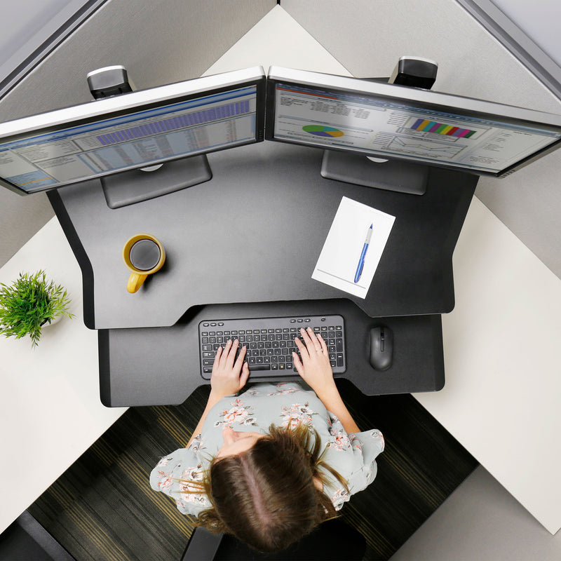 Ergotron WorkFit Corner Standing Desk Converter 33-468-921