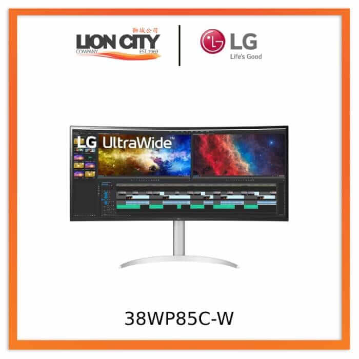 LG 38WP85C-W 38 (96.52cm) Curved UltraWide QHD IPS HDR Monitor with US  Lion City Company