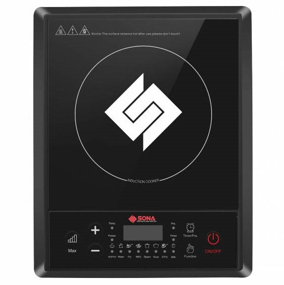 Sona SIC8655 2000W Multi-Function Induction Cooker with Free Pot