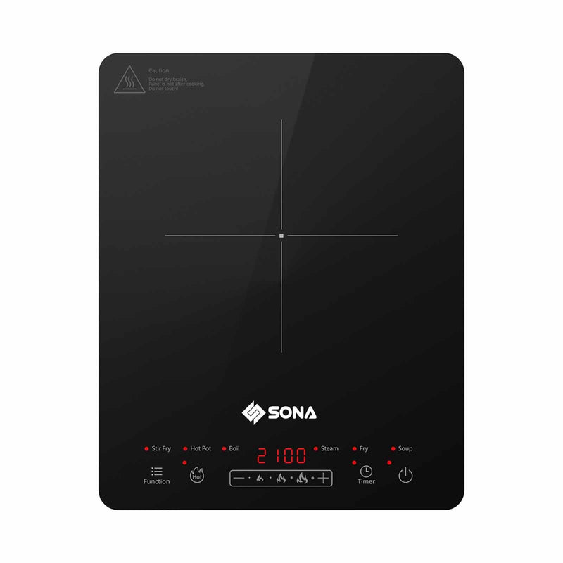 Sona SIC8621 Slim 2100W Induction Cooker with Digital Display
