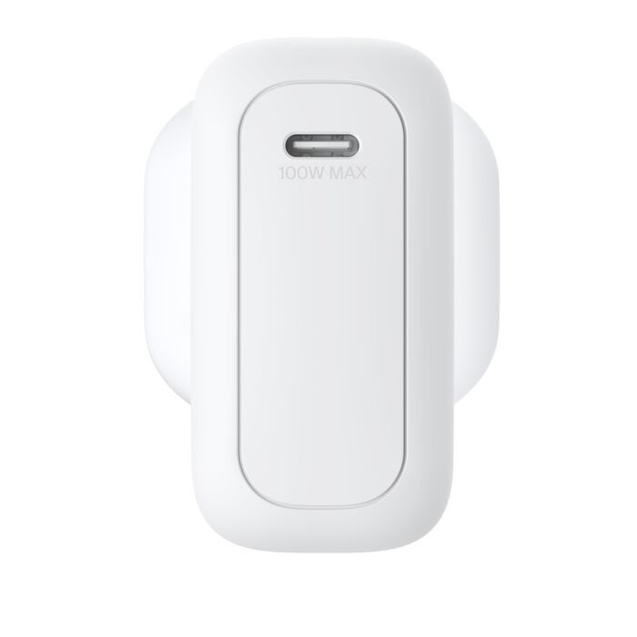 Belkin BoostCharge 100W USB-C GaN Wall Charger with USB-C Cable White