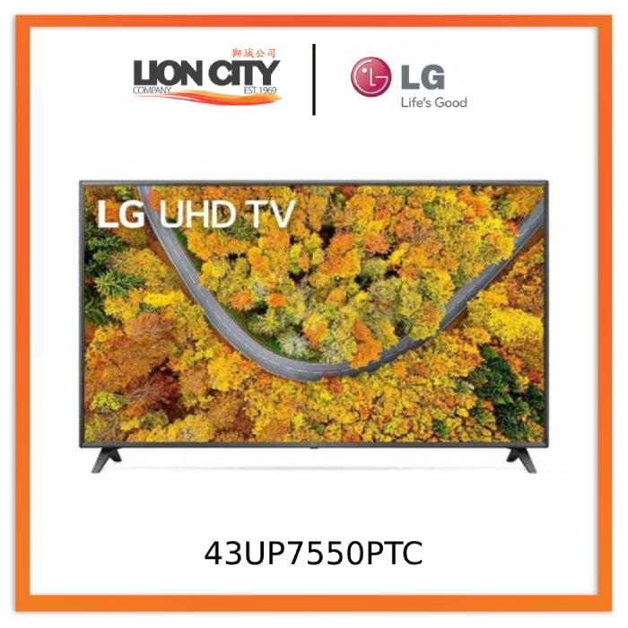 LG 43UP7550PTC 43 IN 4K ULTRA HD SMART LED TV UP7550