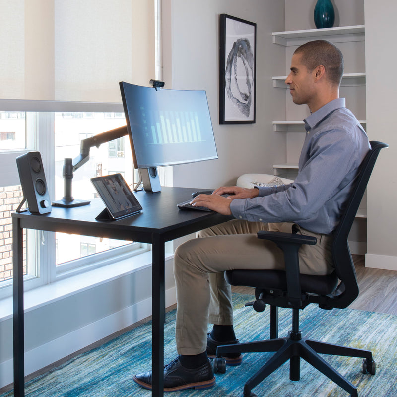 Ergotron LX Desk Monitor Arm Matte Black 45-241-224