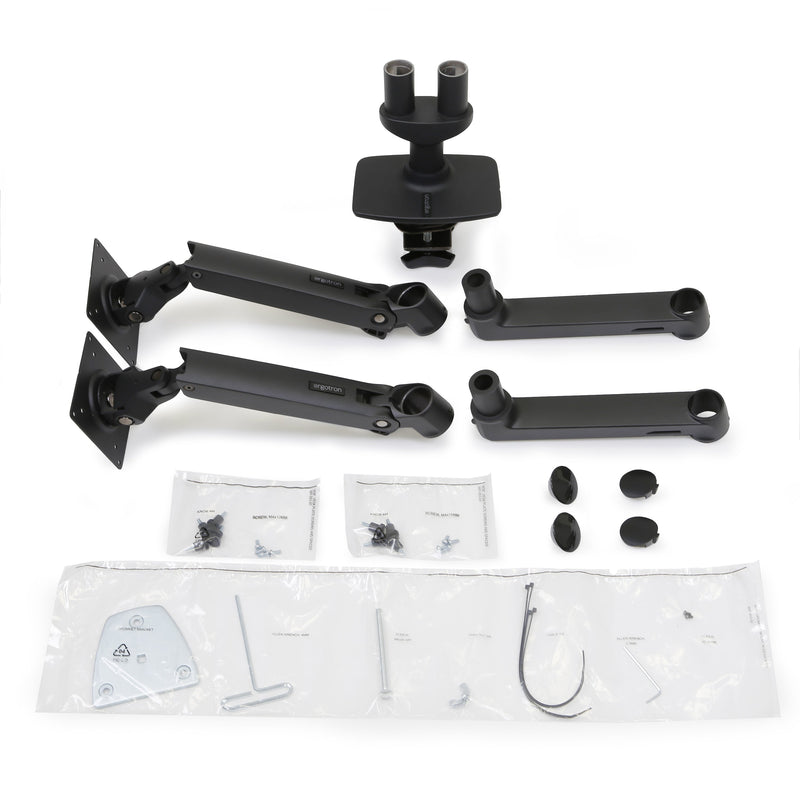 Ergotron LX Dual Desk Mount Side-by-Side Arm Matte Black