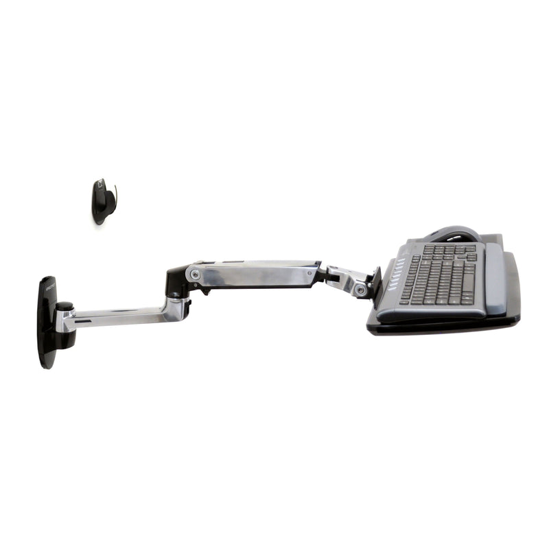 Ergotron LX Wall Keyboard Arm Polished Aluminum