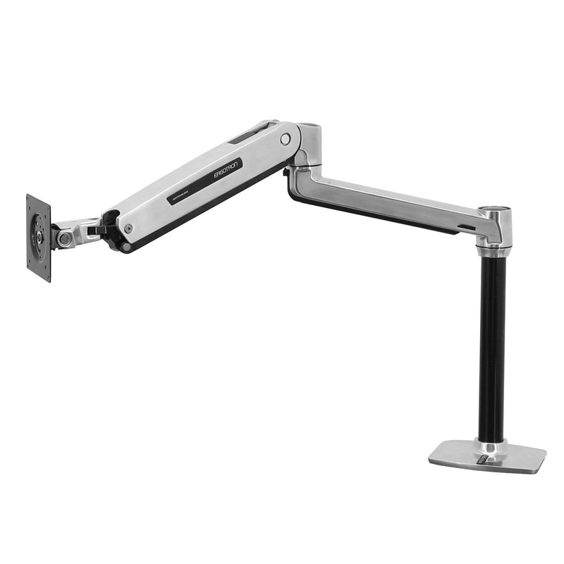 Ergotron LX Sit-Stand Desk Arm Polished Aluminum