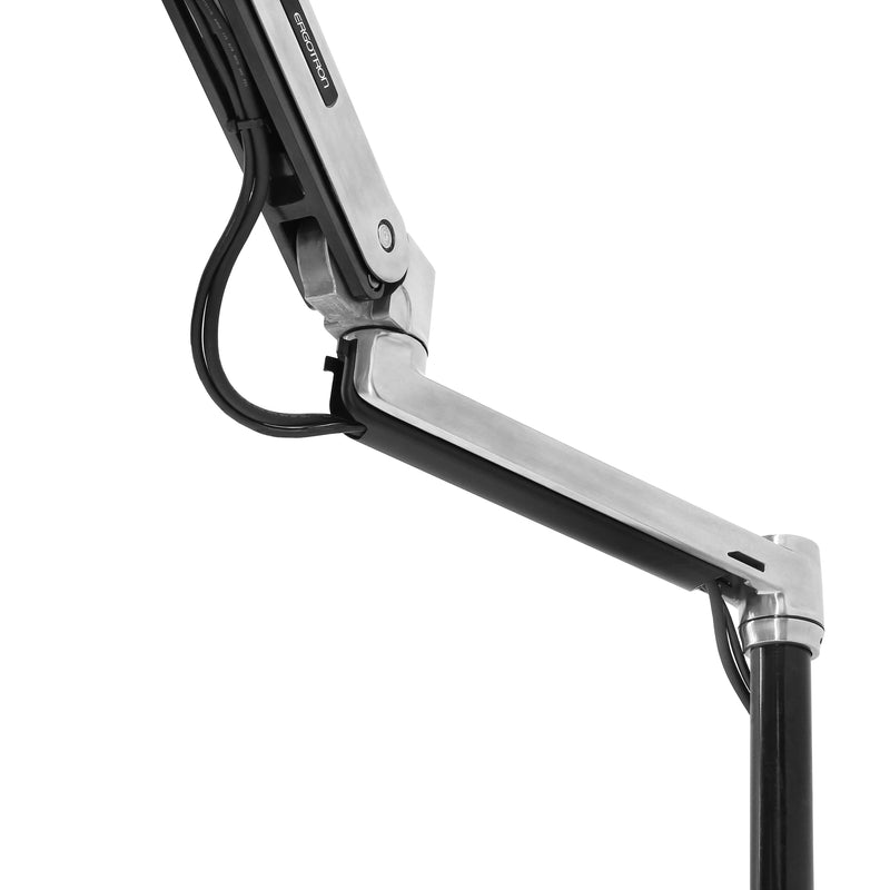 Ergotron LX Sit-Stand Desk Arm Polished Aluminum