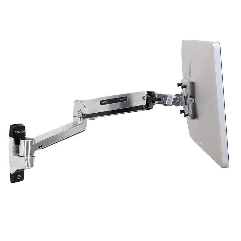 Ergotron LX HD Sit-Stand Wall Arm Polished Aluminum 45-383-026