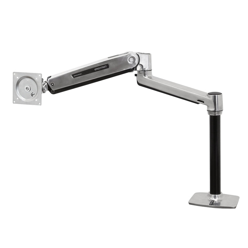Ergotron LX HD Sit-Stand Desk Arm Polished Aluminum 45-384-026