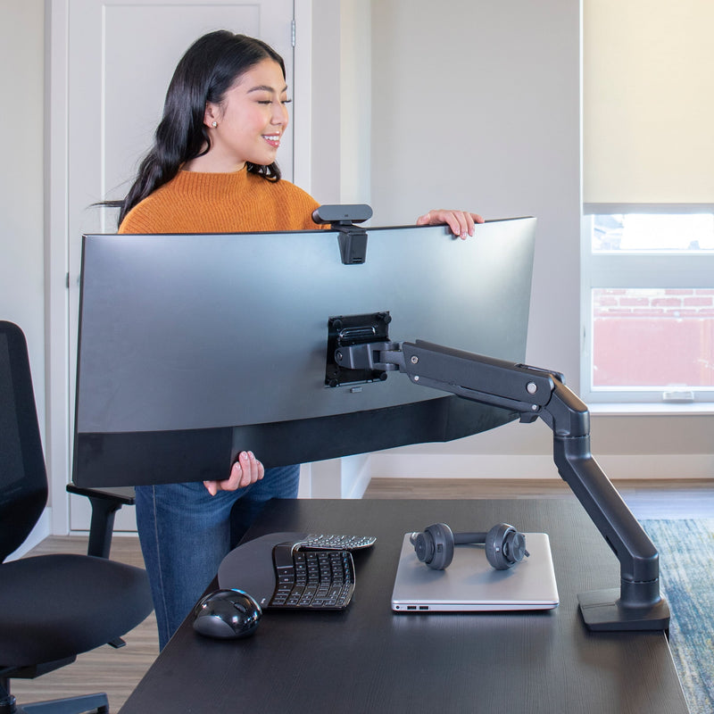 Ergotron HX Desk Monitor Arm Matte Black 45-475-224