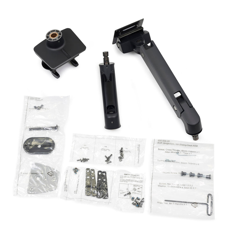Ergotron HX Desk Monitor Arm Matte Black 45-475-224