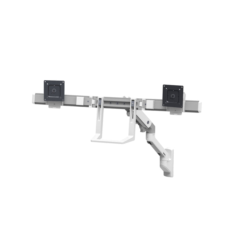 Ergotron HX Wall Dual Monitor Arm White 45-479-216