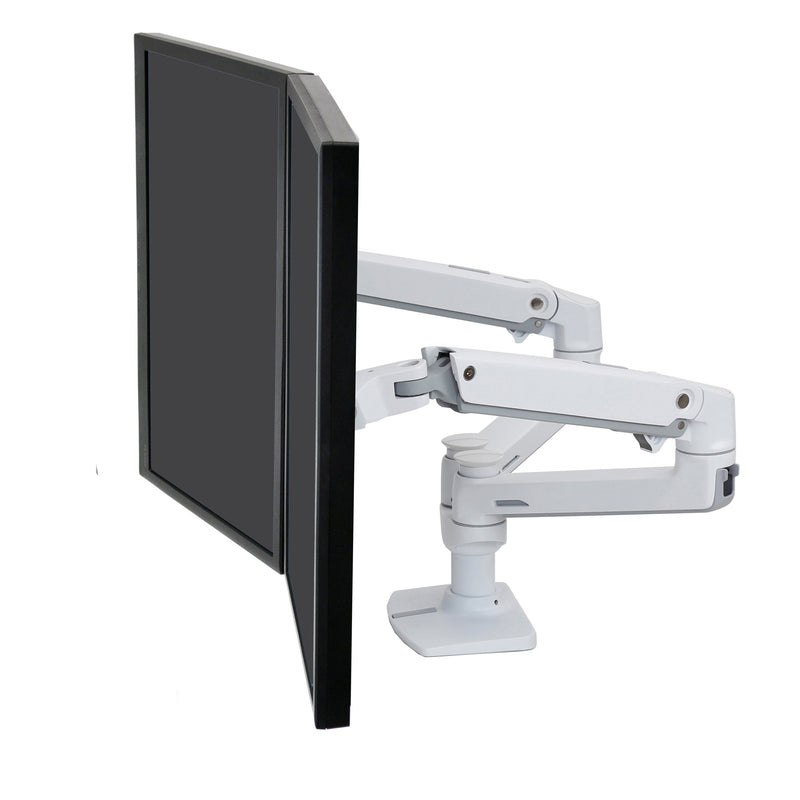Ergotron LX Dual Desk Mount Side-by-Side Arm White