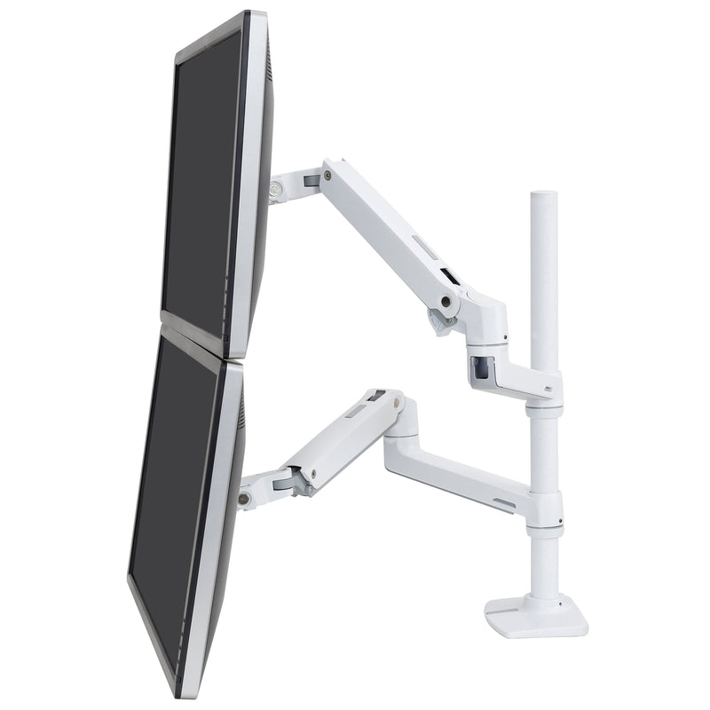Ergotron LX Dual Stacking Arm White 45-509-216