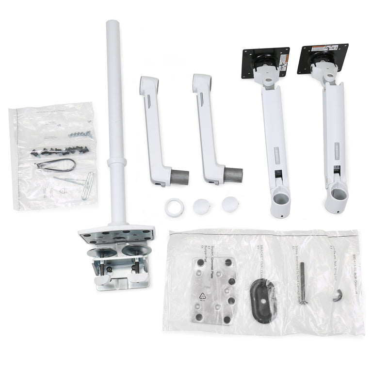 Ergotron LX Dual Stacking Arm White 45-509-216