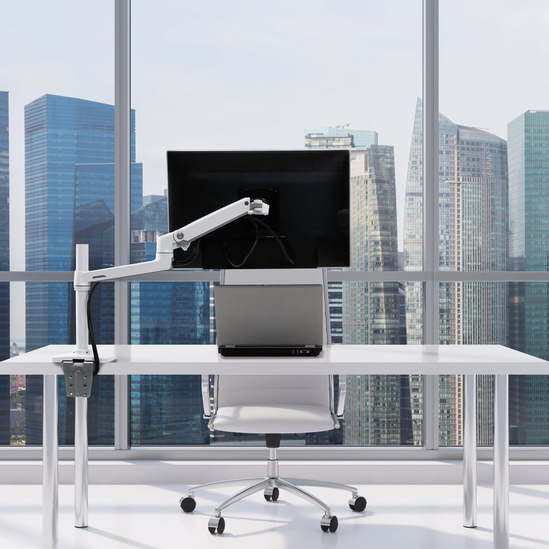 Ergotron LX Desk Monitor Arm Tall Pole White 45-537-216