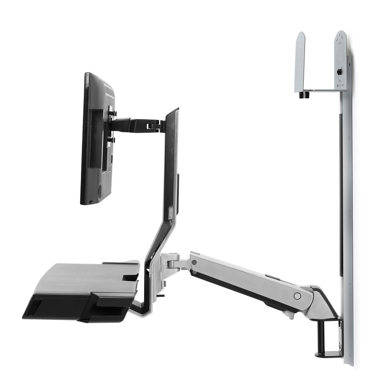 Ergotron SV Combo System Worksurface Medium CPU Holder Aluminum 45-595-026