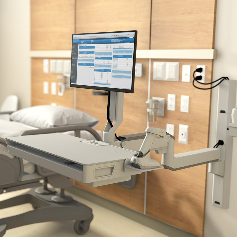 Ergotron CareFit Combo System with Worksurface White 45-619-251