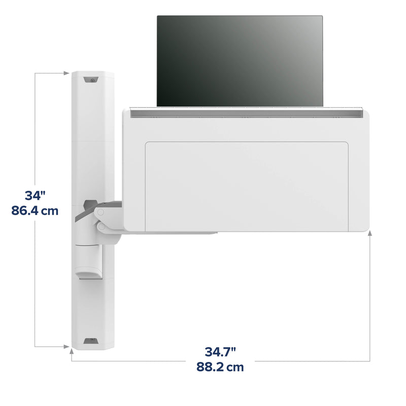 Ergotron CareFit Combo System with Worksurface White 45-619-251