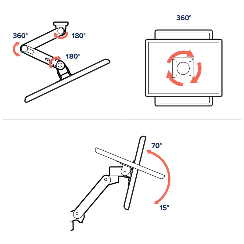 Ergotron LX Pro Wall Monitor Arm White 45-683-290