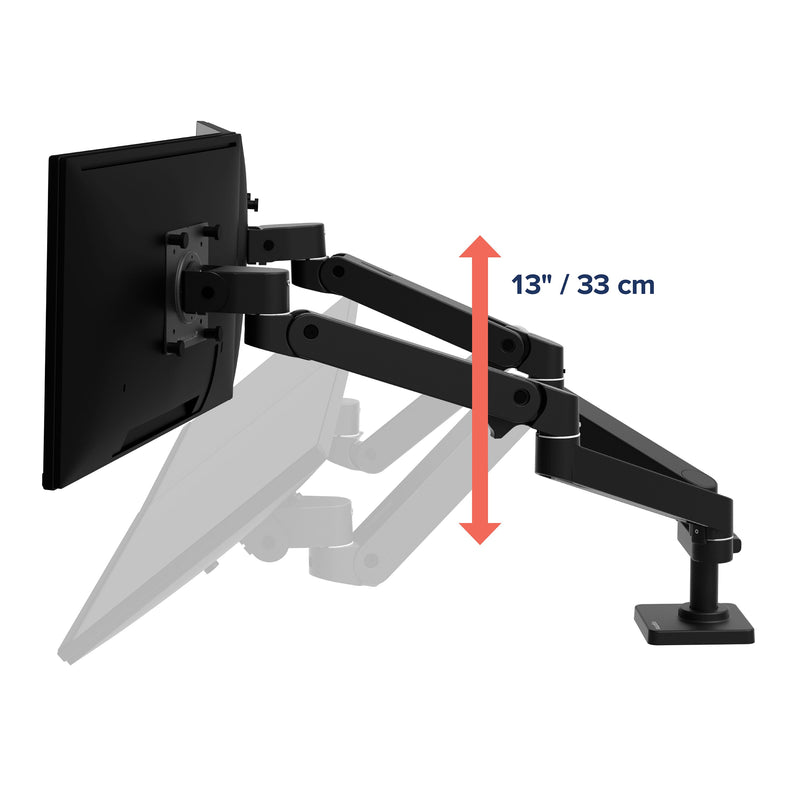 Ergotron LX Pro Dual Side-by-Side Arm Black 45-686-292