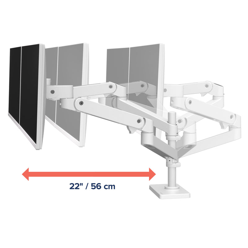 Ergotron LX Pro Dual Stacking Arm White 45-690-290