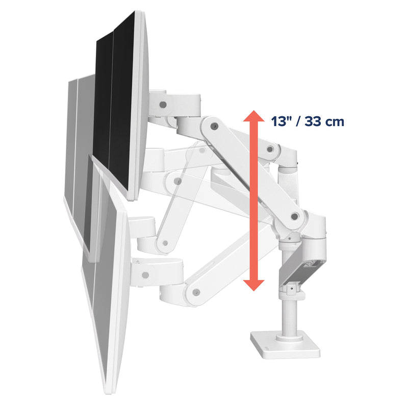 Ergotron LX Pro Dual Stacking Arm White 45-690-290