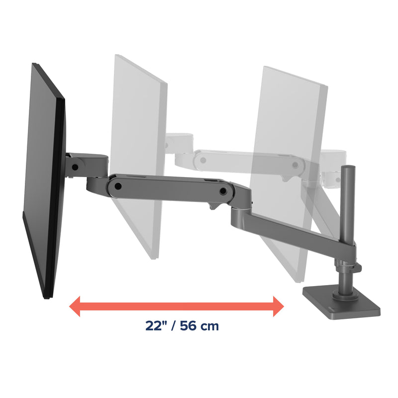 Ergotron LX Pro Desk Monitor Arm Tall Pole 45-695-293
