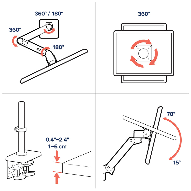 Ergotron LX Pro Dual Stacking Arm White 45-690-290