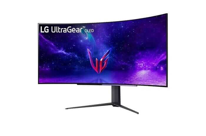 LG 45GR95QE-B 45" UltraGear™ OLED Curved Gaming Monitor WQHD with 240Hz Refresh Rate 0.03ms Response Time