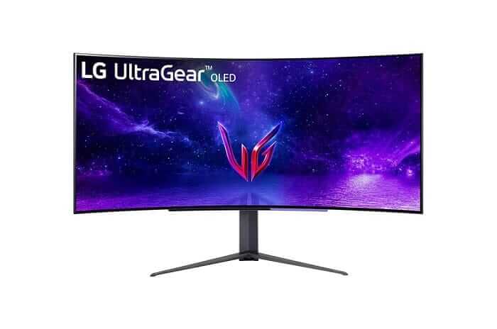 LG 45GR95QE-B 45" UltraGear™ OLED Curved Gaming Monitor WQHD with 240Hz Refresh Rate 0.03ms Response Time