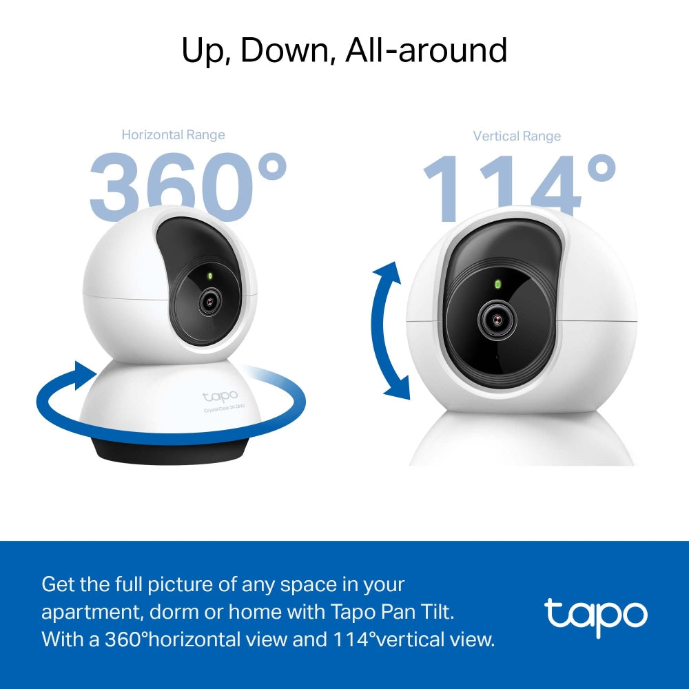 TP-Link Tapo C225 WiFi Caméra de sécurité IP QHD 360º Night Vision