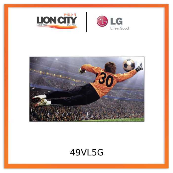 LG 49VL5G 49'' 500 nits FHD Slim Bezel Video Wall