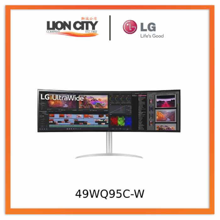 LG UltraWide 49WQ95C-W 49 Dual QHD HDR 144 Hz Curved 49WQ95C-W