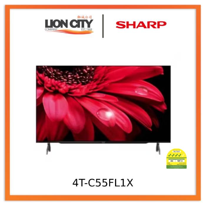 Sharp TV 4T-C55FL1X 55-inch 4K UHD Google TV