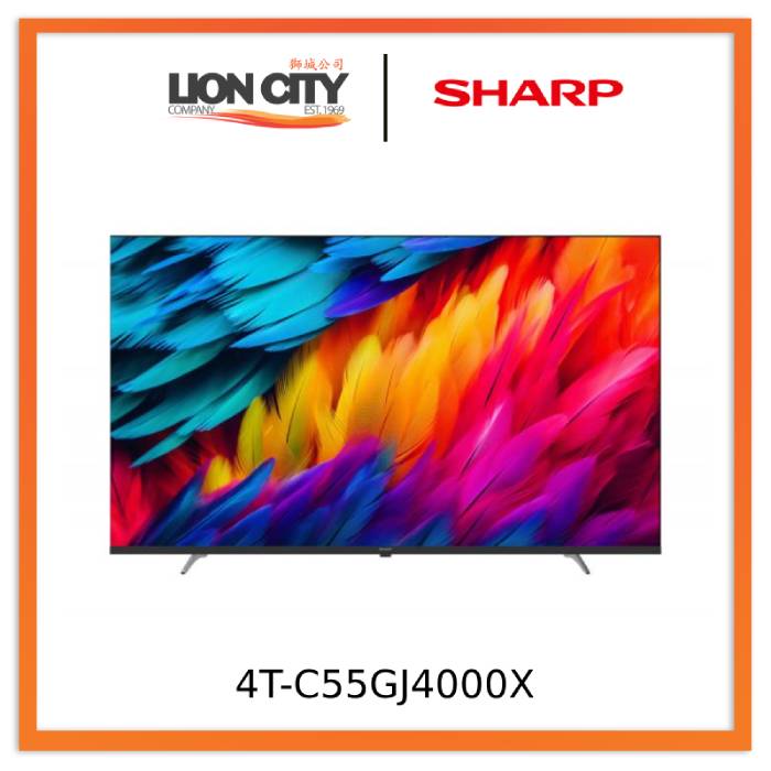 Sharp 4T-C55GJ4000X 55 Inch 4K Easy Smart TV