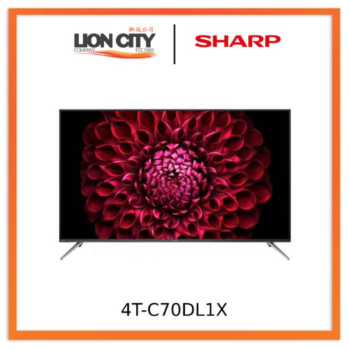 Sharp 70 Inch 4K UHD TV 4T-C70DL1X