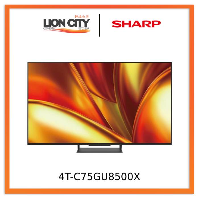 Sharp 4T-C75GU8500X 75 Inch 4K Aquos Smart TV - Lion City Company