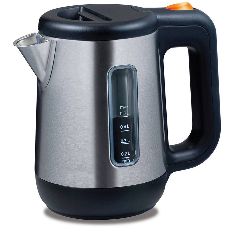 Kenwood Atom 0.5L Brushed Stainless Steel Kettle with Black Trim