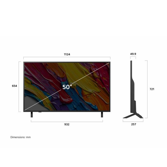 LG 50-inch QNED 4K Smart TV with α7 Gen8 AI Processor webOS 25