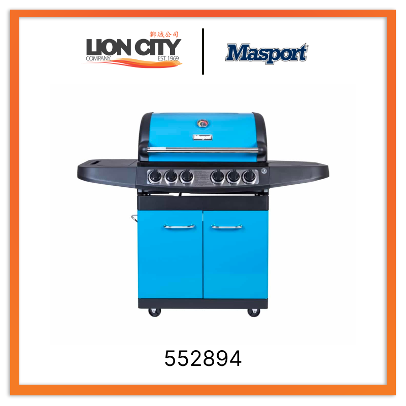 Masport 552894 Maestro Kool Blue Gas BBQ Grill (Display Unit)