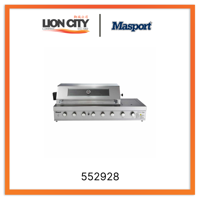 Masport 552928 Ambassador Deluxe Ib Inbuilt Gas BBQ Grill - Lion City Company
