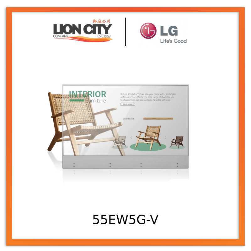 LG 55EW5G-V Transparent OLED Signage