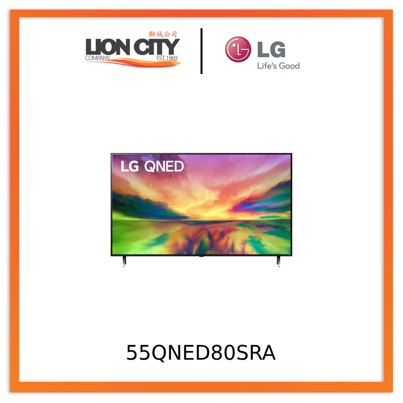 LG 55QNED80SRA QNED TV QNED80 55 inch 4K Smart TV 2023 Ultra HD 4K resolution | AI ThinQ