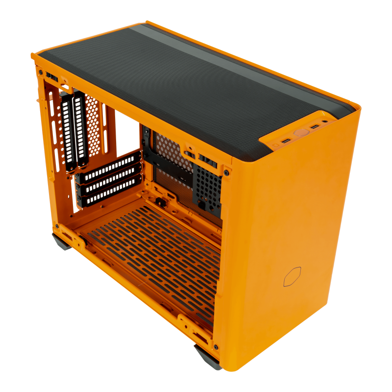 Cooler Master MCB-NR200P-OCNN-S00 CM MASTERBOX NR200P SFF m-ITX Case With T.G Orange