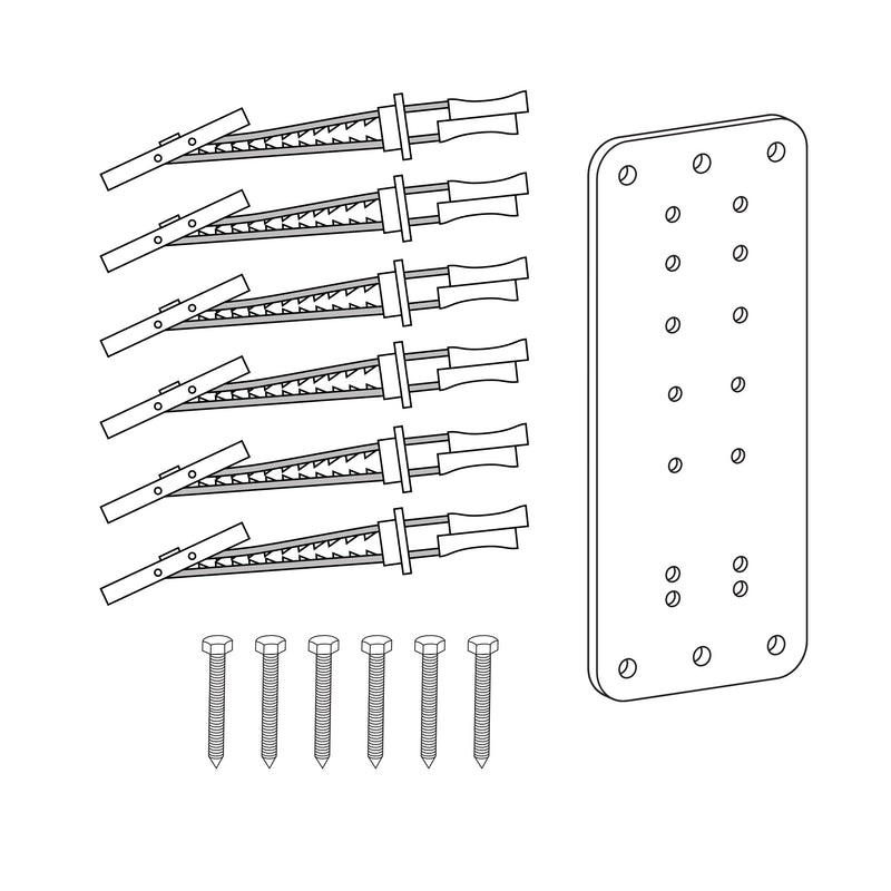 Ergotron Steel Stud Wall Mounting Kit 60-591-003